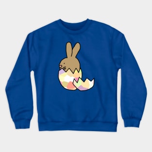 Bunny Rabbit Hatching from Easter Egg Crewneck Sweatshirt